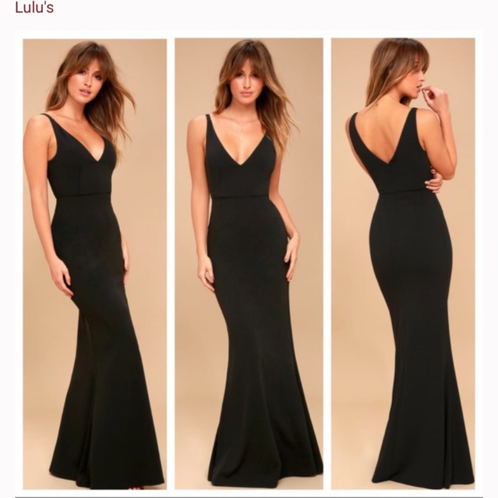 Lulu*s Melora black maxi dress